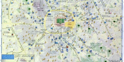 Map of madina মুনাওয়ারা, সৌদি আরব