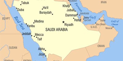 রিয়াদ KSA মানচিত্র