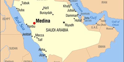 Map of medina, সৌদি আরব